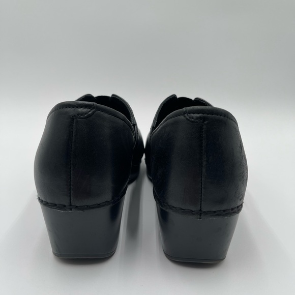 Dansko Women’s Size 40 US 9.5-10 Black Tamara Leather Clog Slip On Workwear - Picture 3 of 14
